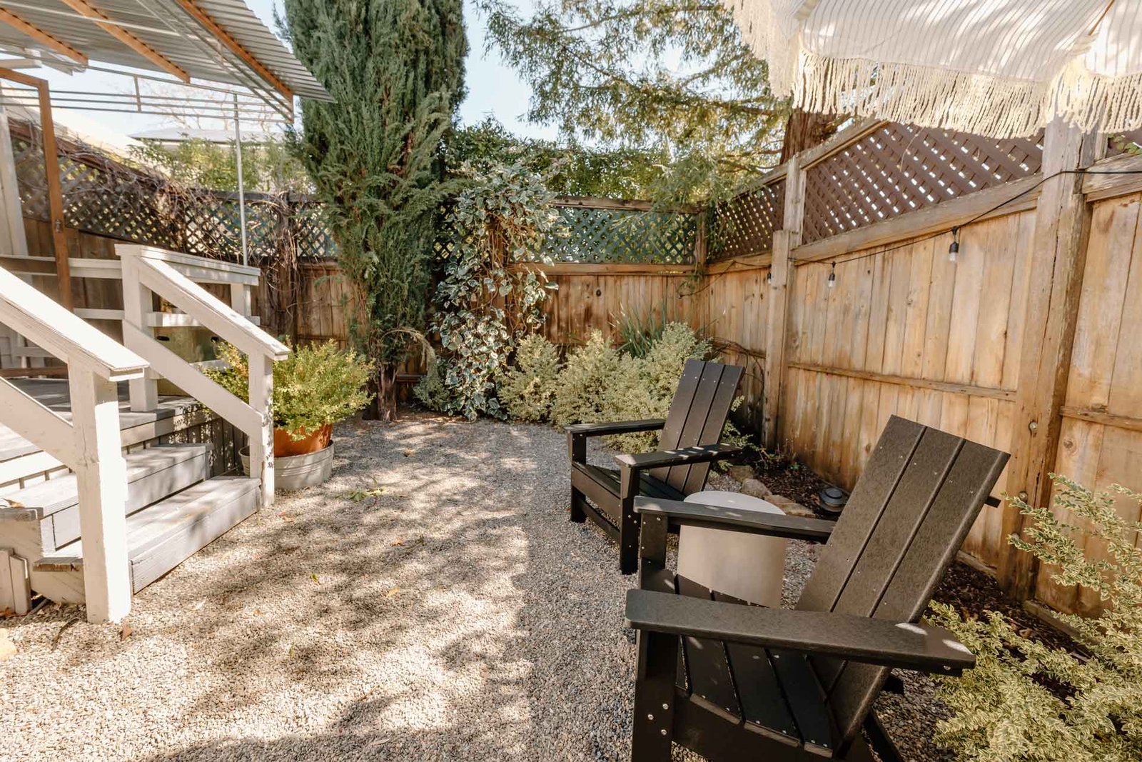 palm garden private patio