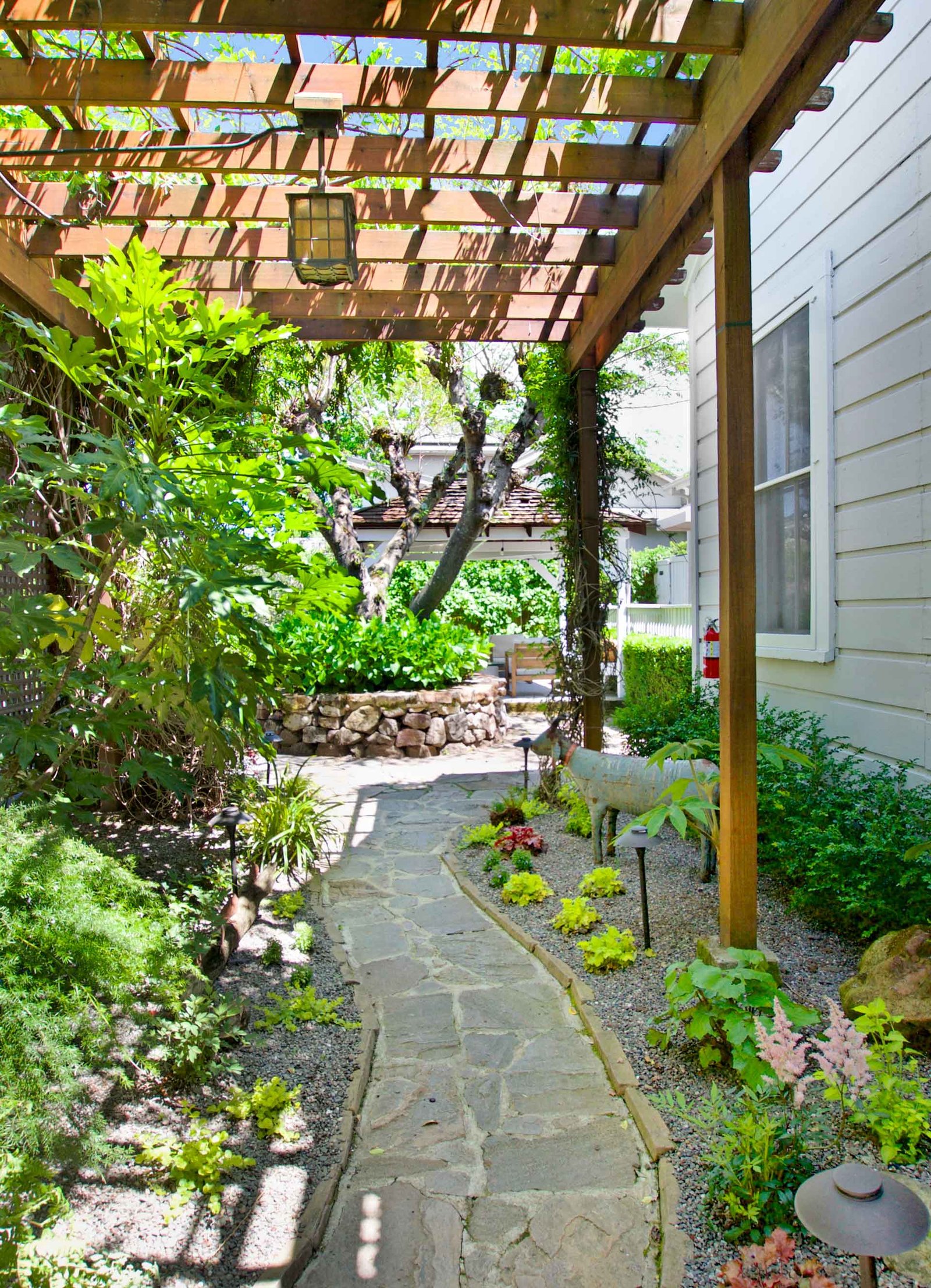 wisteria entrance path